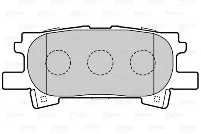 VALEO 670561 Arka Balata Lexus Rx 300 350 400 05/2003-2008 Tüm Tekerlekleri Çekişli 