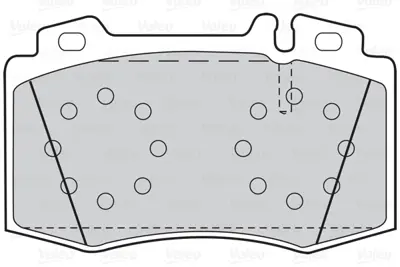 VALEO 670659 Disk Fren Balatası Ön C-Class 2000-2008-Clk 2002-2010-Cls 2004-2010-E-Class 2002-2009-S-Class 1998-2 A0064203220