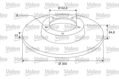 VALEO 675400 Arka Fren Dısk Escape Iv 02>05 Vel Satıs 02>09 1.9 Dcı 2.0 16v 2.2 Dcı 3.0 Dcı 8200649353