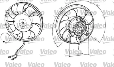 VALEO 696037 Fan Motoru Audı A6 1,9 2,3 2,5 Tdı 4A0959455B