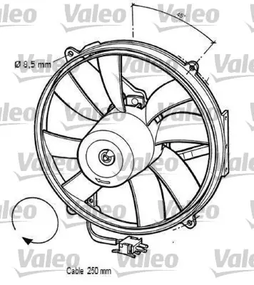 VALEO 696062 Fan Motoru Sol (Klıma) W202 93>00 S202 96>01 C208 98>02 A208 98>02 W210 95>00 S210 96>00 15001293