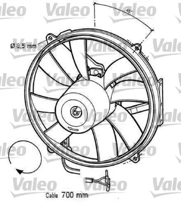 VALEO 696063 Fan Motoru Mercedes C Class 15001393