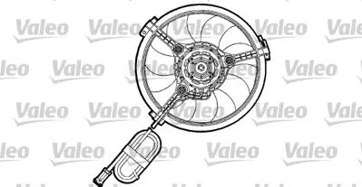 VALEO 698155 Klıma Fan Motoru 280mm 300 W Audı A4 A6 A8 Passat Sharan Adr 97>05 1011638 8D0959455C