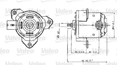 VALEO 698317 Fan Motoru Twıngo 1,2 96> 7701042440