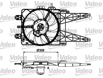 VALEO 698483 Fan Motoru Punto 1,2 Klımasız 46785738