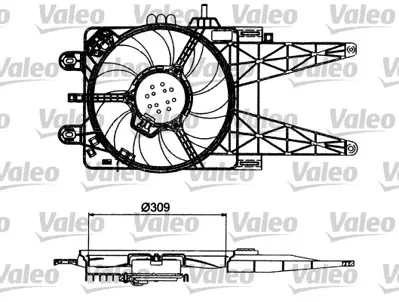 VALEO 698484 Fan Motoru Punto 1,2 Klımalı 51742164