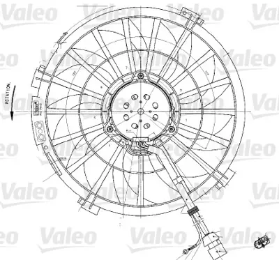 VALEO 698542 Fan Motoru Expert 00=> P806 99=> Jumpy 00=> Evasıon 99=> 2,0 1253F1