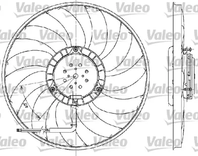 VALEO 698609 Fan Setı Audı 8E0959455L