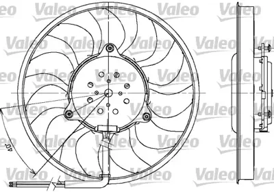 VALEO 698612 Fan Setı Audı A4 8E0959455M