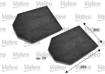 VALEO 698791 Kabin Filtresi 2 Li Tk Audı A8 Ca 4D0819439A