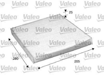 VALEO 698885 Kabin Filtresi Vag A3.Golf3.Ibiza2 Çerçevesiz Pa 1H0819644B