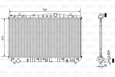 VALEO 701528 Radyatör Daewoo Rezzo 96271477