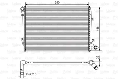 VALEO 701534 Motor Su Radyatoru (650x446x32) Caddy Passat Golf Jetta Octavıa Touran Superb 1,9 / 2,0tdı Cfhc 04>1 