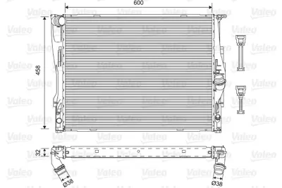 VALEO 701576 Radyatör Bmw 1 Serisi. 3 Serisi 06-12 