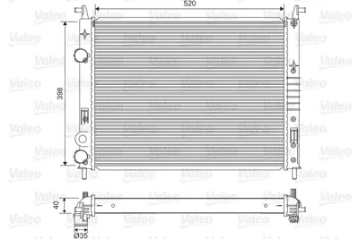 VALEO 701597 Radyatör Fıat Strada Pıck-Up 1.9 Ds 46827249