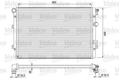 VALEO 701728 Radyatör Volkswagen Tıguan 5n0121253p 5N0121253P