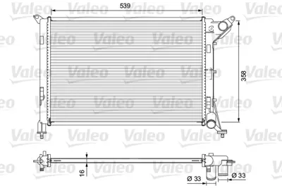 VALEO 701730 Radyatör Mını 17107535902