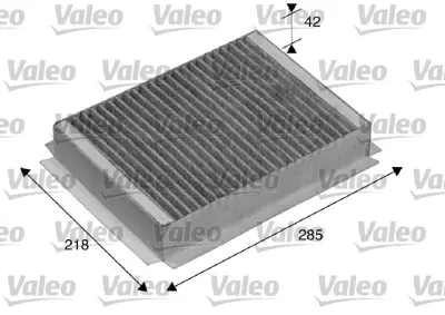 VALEO 715504 Polen Filtresi Karbonlu Jaguar Xj X350 X358 3.0-3.5-4.2 2003-2009 2.7d 2005-2009 C2C6884