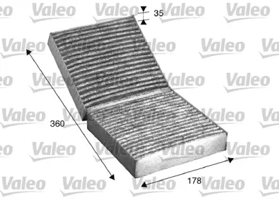 VALEO 715508 Polen Fıltresı Karbonlu R171 04>11 R172 11> A1718300418