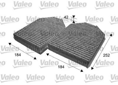 VALEO 715640 X Polen Filtresi Jaguar Xk 8 Coupe-Xk Coupe-Xk Cabrıolet 4.2-5.0 02 Karbonlu C2P2410