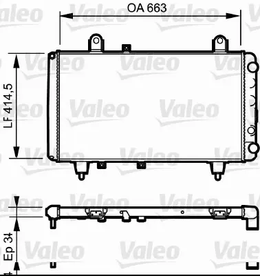 VALEO 730040 Radyatör C25 D 2.5 1300K3 2111558 71735352 ZF05981189