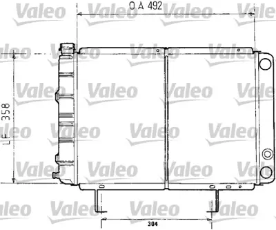 VALEO 730071 Radyatör 505 Gl 1300Q6