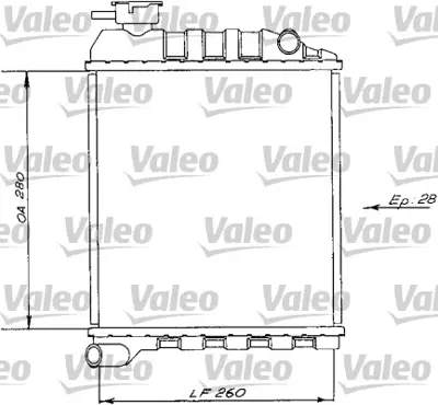 VALEO 730172 Radyatör Mını 1275/Cooper GRD974