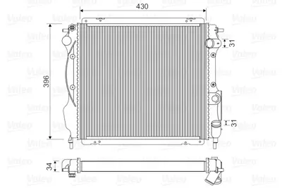 VALEO 730182 Motor Radyatoru Clıo 1,7 / 1,8 7701806576