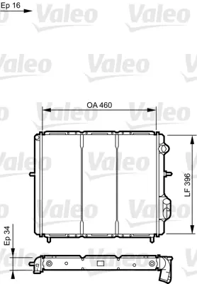 VALEO 730183 Motor Radyator Clıo 1,9tdı 7700804240