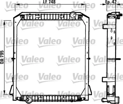 VALEO 730258 Motor Su Radyatoru Iveco Eurotech 2204127 93192909