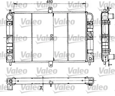 VALEO 730317 Radyator Lada Samara Sagona Natacha 21081301012