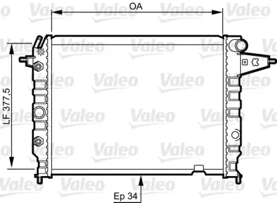 VALEO 730395 Motor Radyatoru Vectra A 1,6 / 1,8 / 2,0 / 1,7d Otomatık 1300125