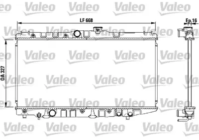 VALEO 730471 Motor Su Radyatoru Toyota Carına Iı At171 Corolla 1,3 1,6 88>92 (Otomatık) 1653515020