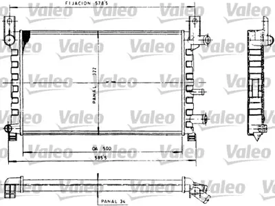 VALEO 730483 Radyator Fıesta Iı 1,1 6176237