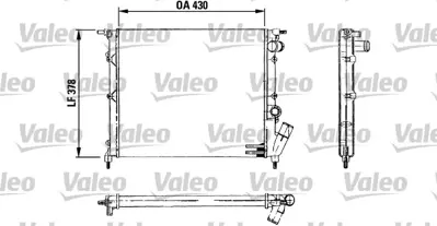 VALEO 730499 Radyator Express Iı 1,2 7701047888