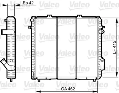 VALEO 730502 Motor Radyatoru Express Iı 1,9d Mekanık Klımasız (462x415x42) 6006000712