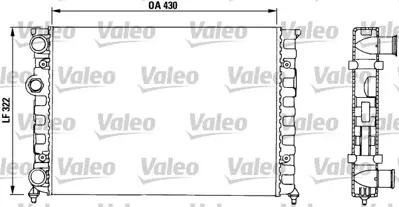 VALEO 730503 Radyatör Golf Iıı 1400 Cl 6N0121253J