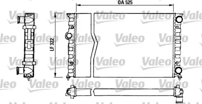 VALEO 730505 Radyatör Golf Iıı 1800 Cl/Gl/Gt 1H0121253S