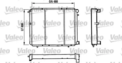 VALEO 730511 Radyator Renault 19 Txı Ac 