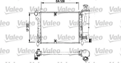 VALEO 730515 Radyator Peugeot 106 Xsı 