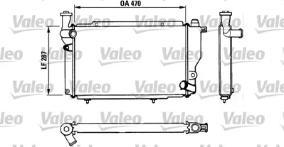 VALEO 730534 Radyatör 205 Gr/Sr/Xr/Xra 133186