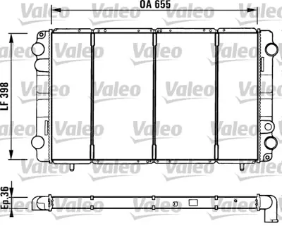 VALEO 730944 Radyator Trafıc 2,4 D 4401893 7700741216 8MK376716571