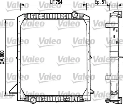 VALEO 730964 Radyator Iveco Eurotech / Trakker 92 93160529