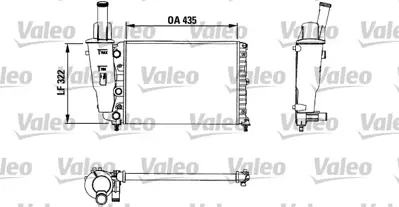 VALEO 730976 Radyator Fıat Punto 55 46465015 7718660