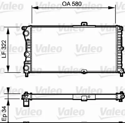 VALEO 730980 Radyator Fıat Punto Gt 46430837 7741913