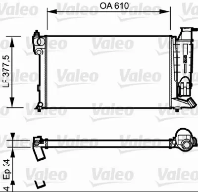 VALEO 730985 Motor Radyatoru P306 Xu10j4 2,0 16v 1,9d Klımalı 1301VJ 1301VL