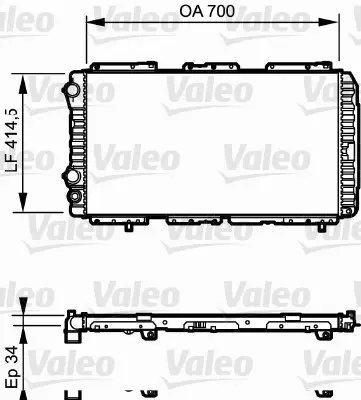 VALEO 730995 Radyator Fıat Ducato Iı 1330V9 71749744 8MK376707071