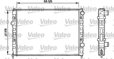 VALEO 731005 Radyator Vw Passat Iv 1,6 3A0121253 3A0121253B