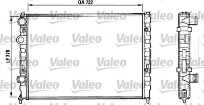 VALEO 731006 Radyator Vw Passat Iv Vr6 3A0121253T