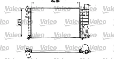 VALEO 731010 Radyatör Zx Dıesel 133152 1331X2